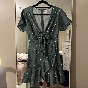 NWOT Princess Polly Amalie Mini Dress Sage